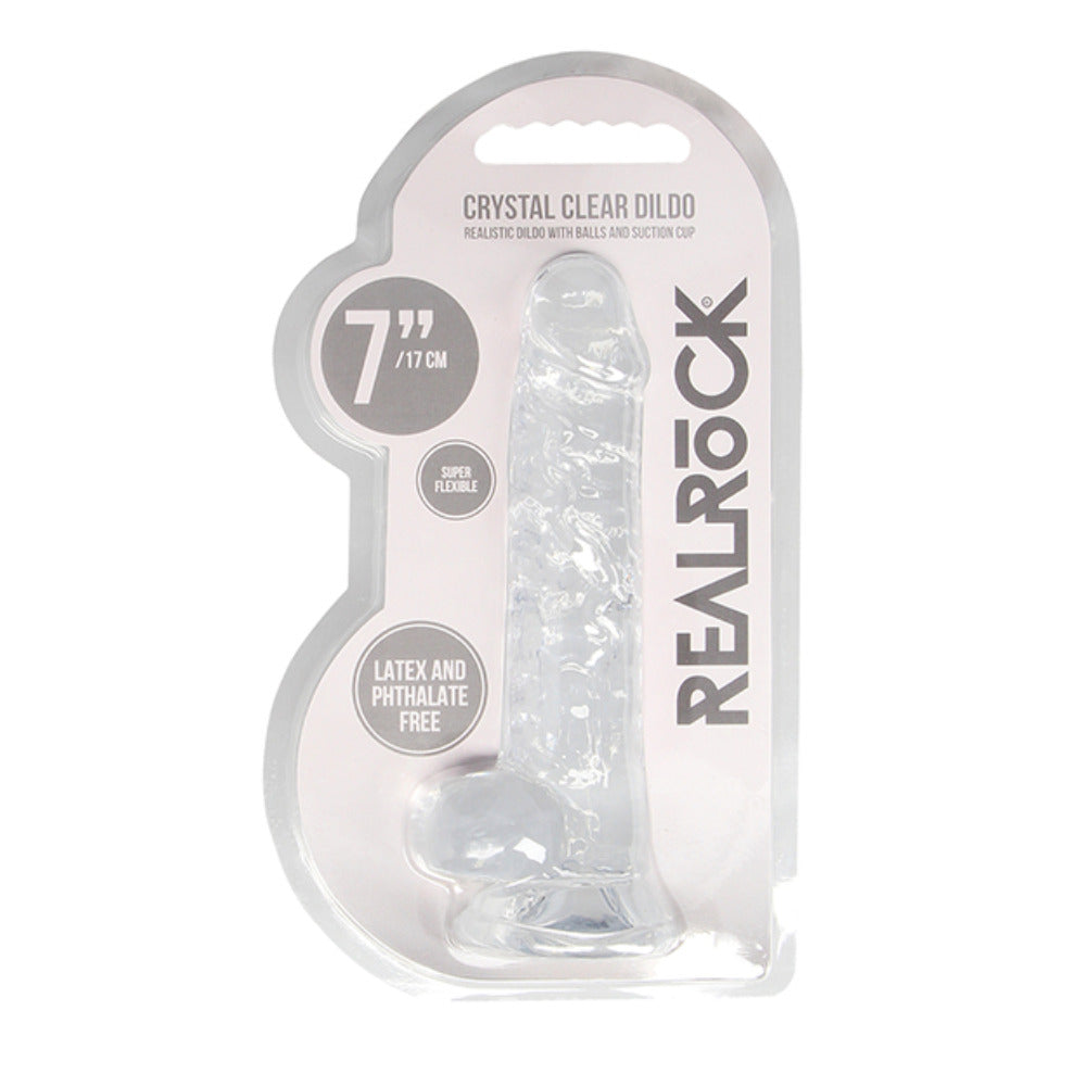 Dildo Realista Cristalino con Ventosa de 7"/18CM