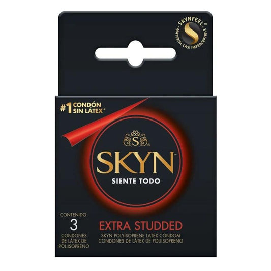 Condones Skyn Extra Texturizado Sin Latex 3pz