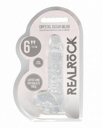 Dildo Cristalino Realrock Clear 6”