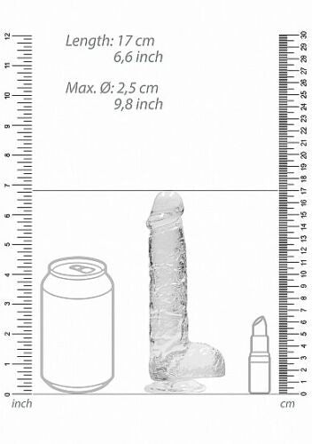 Dildo Cristalino Realrock Clear 6”