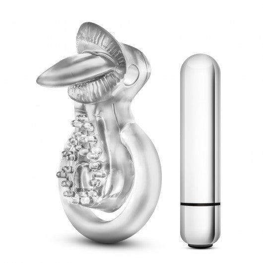 Anillo Vibrador Tongue Clear