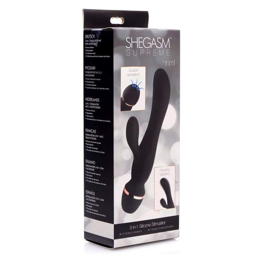 Vibrador con Succionador de Clítoris Inmi Shegasm Supreme 3 en 1