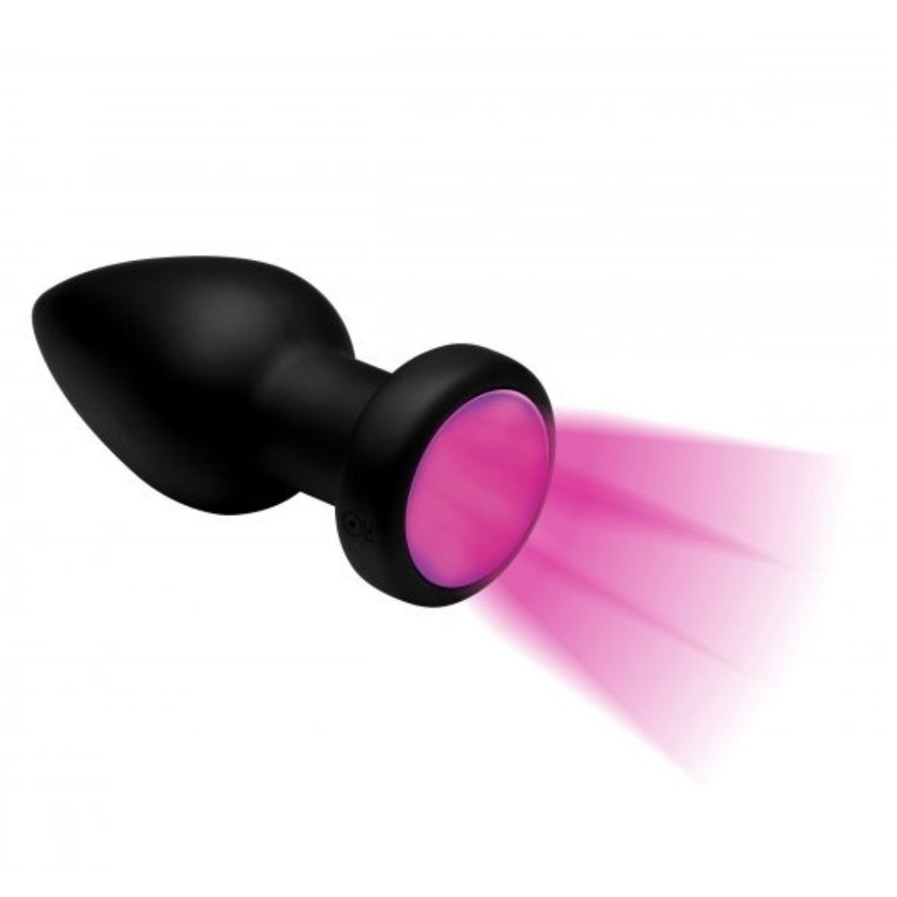 Plug Anal Vibrador con Luces 7X Light Up Mediano