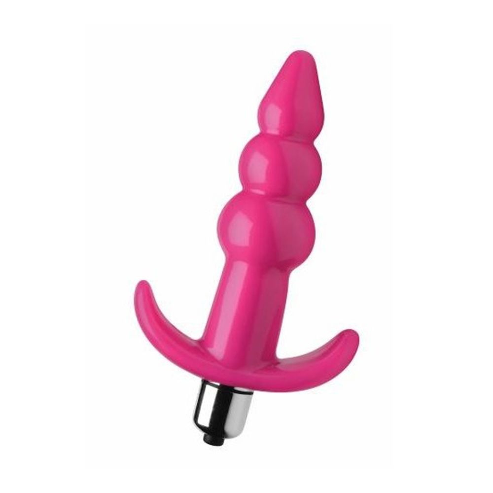 Plug Anal con Perlas Dilatadoras color Rosa