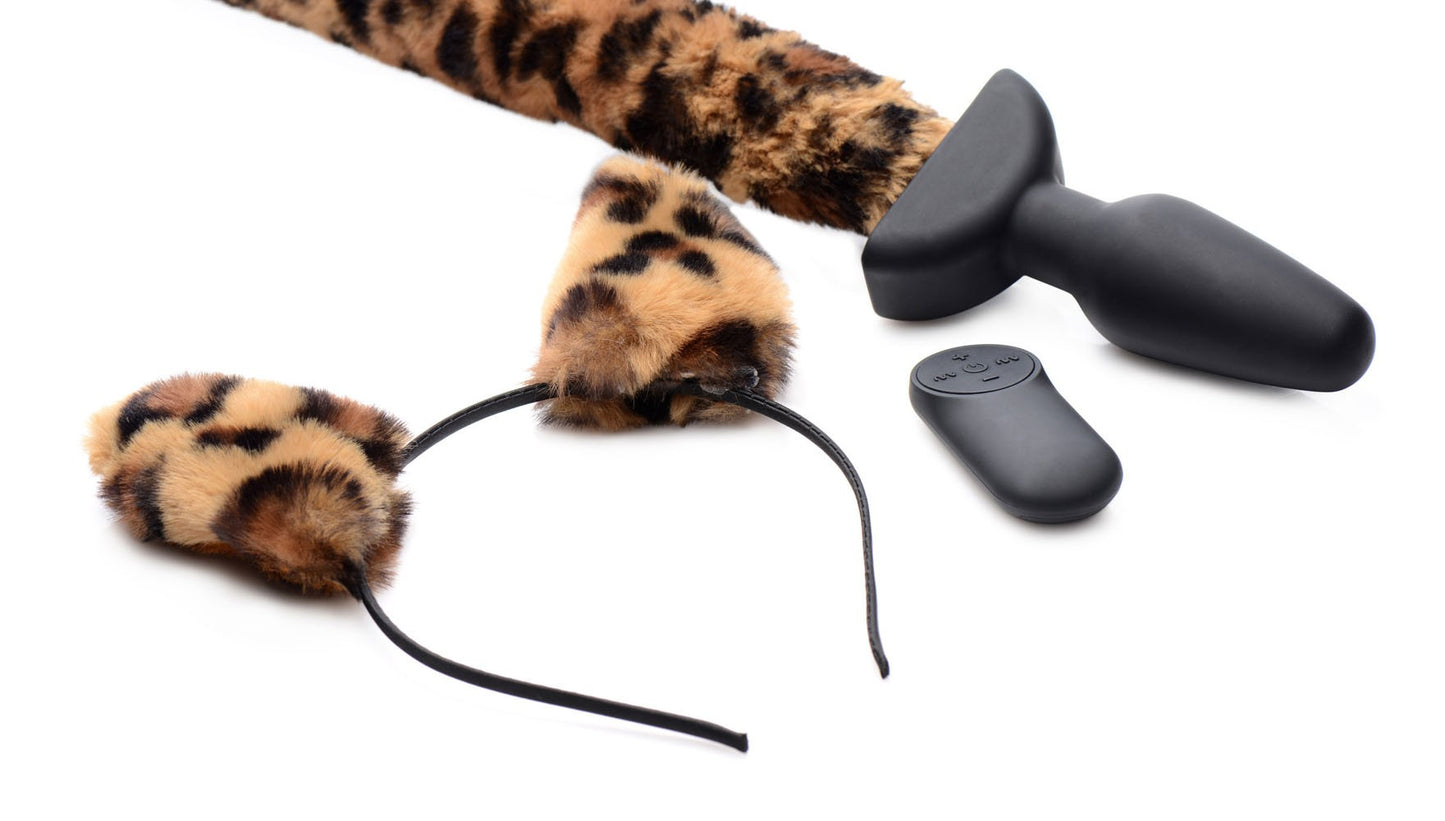 Plug Anal Cola De Leopardo Movil