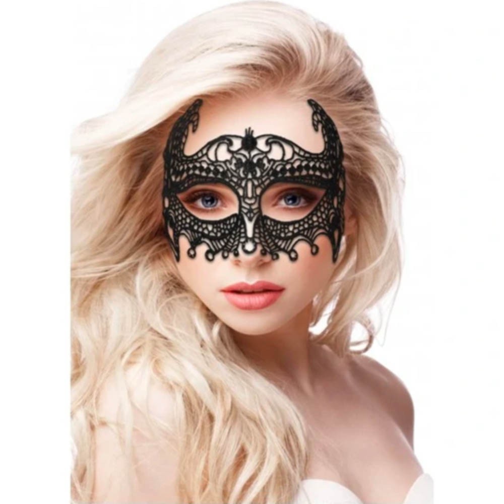 Antifaz Elegante Empress Black Lace Mask