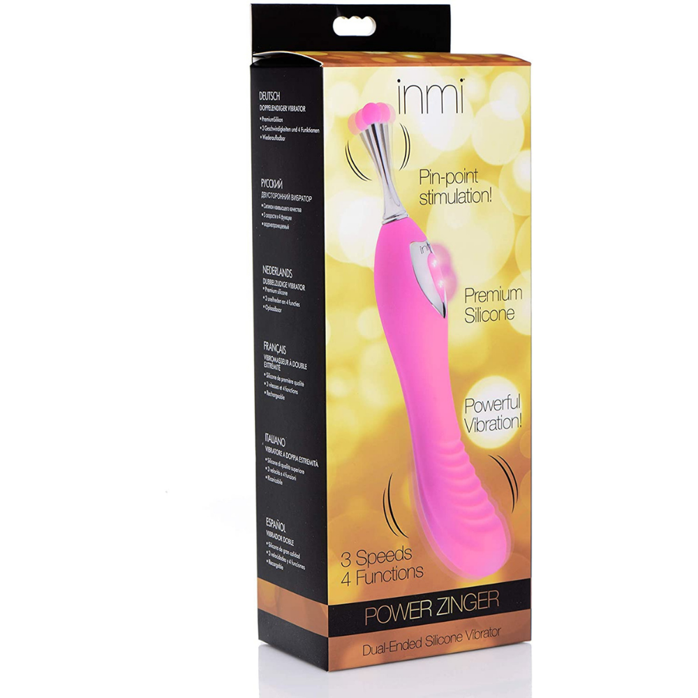 Estimulador Doble Power Zinger Dual Ended Silicone Finger