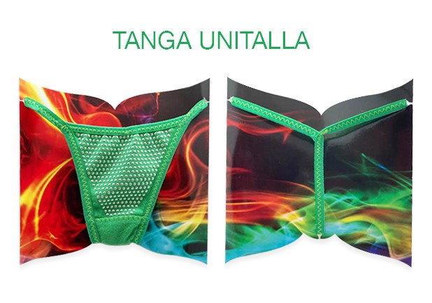 Tanga Con Brillos, Color Verde