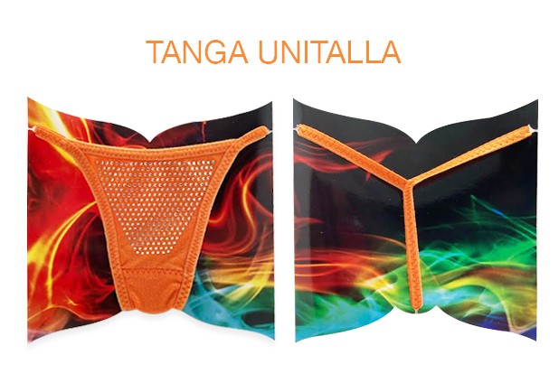 Tanga Con Brillos, Color Naranja