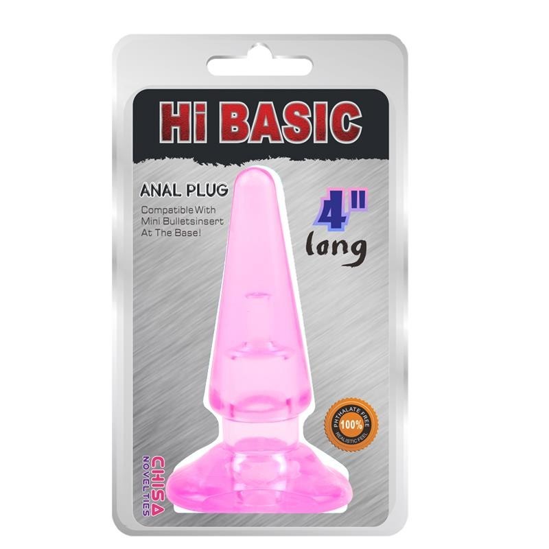 Anal Plug 4" Hi-Basic suavidad y placer extremo