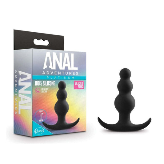 Plug Anal Adventures Platinum de Silicona Negro