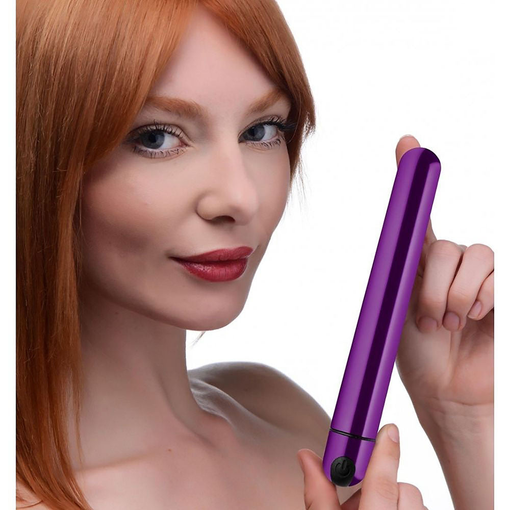 Bala Vibradora Color Morado Metalico BG 10X Slim