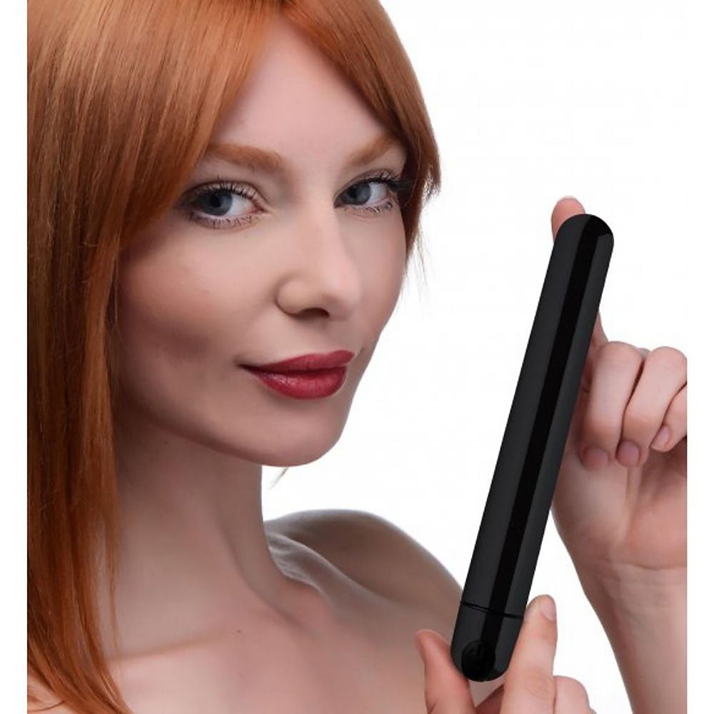 Bala Vibradora Color Negro Metalico BG 10X Slim