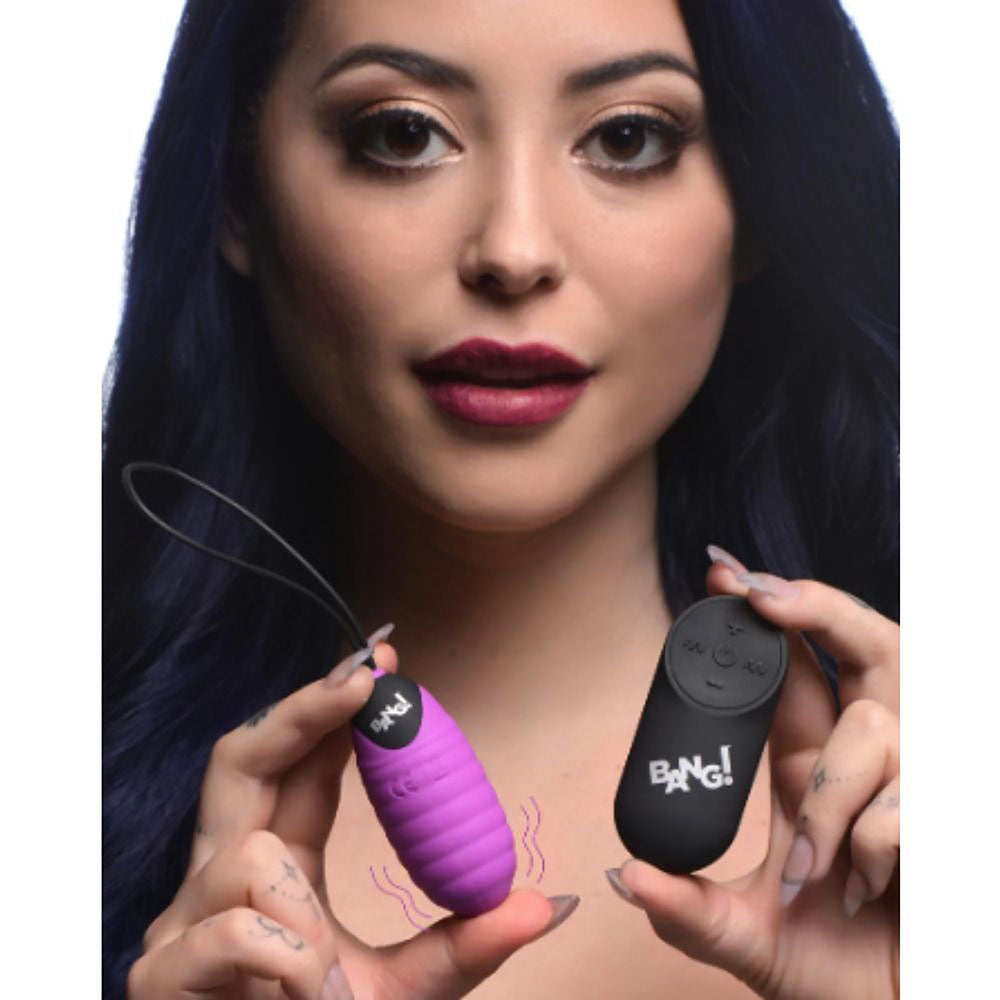 Huevo Vibrador con Control Remoto BG 28X Ribbed
