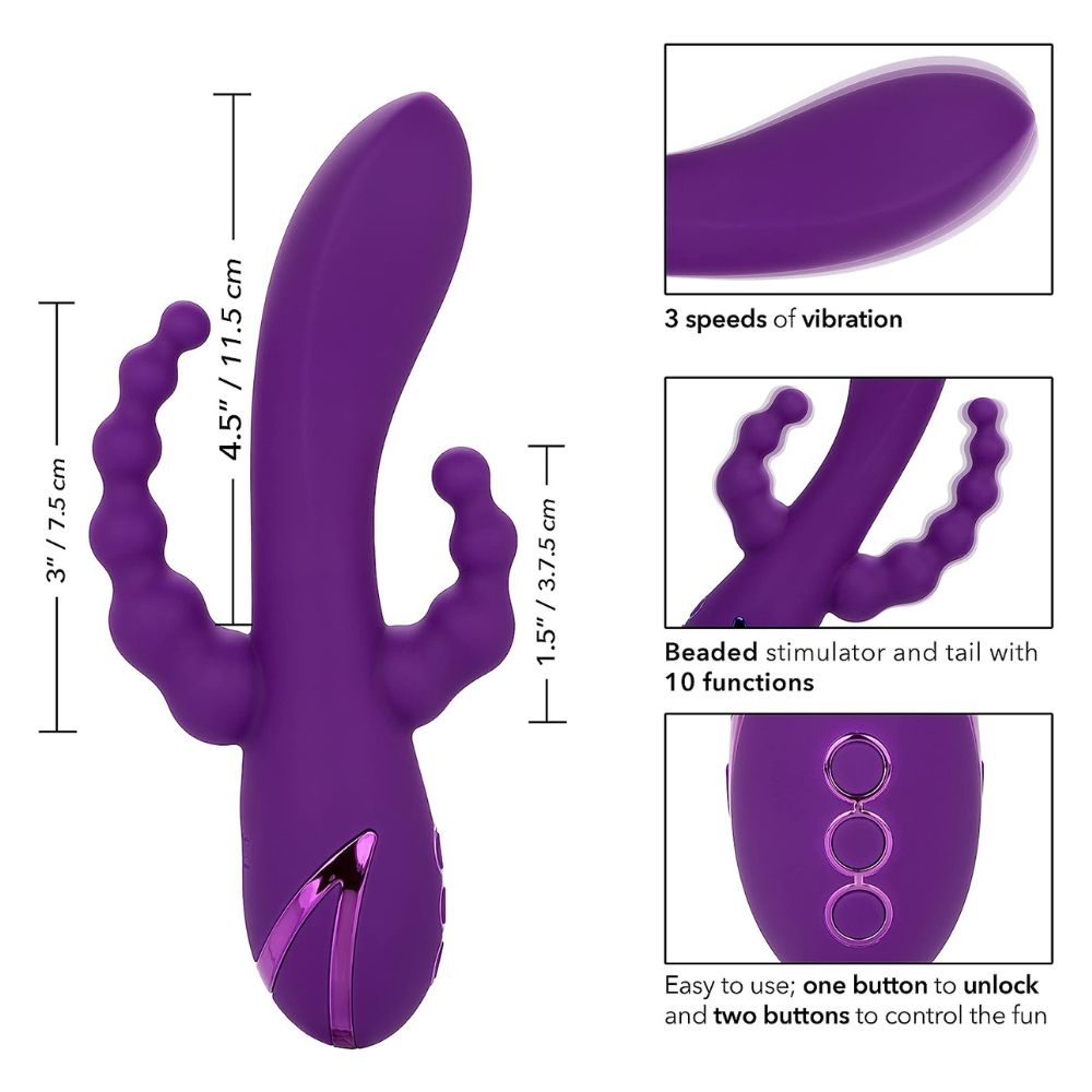 Vibrador de Alta Gama Triple Estimulación California Dreaming Long Beach