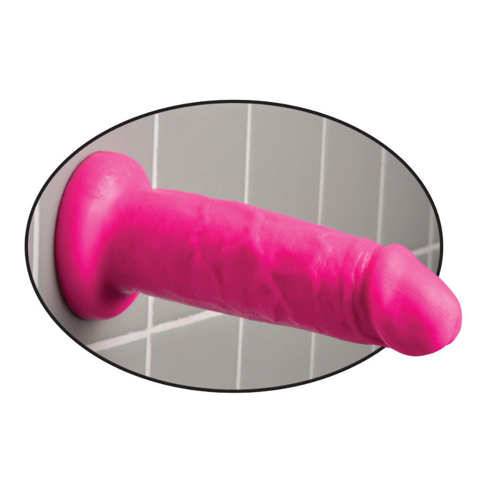 Dildo Rosa con Ventosa Dillio de 6" Chub