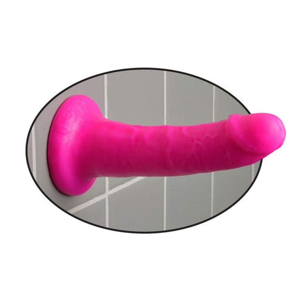 Dildo Rosa con Ventosa Dillio 6" Slim