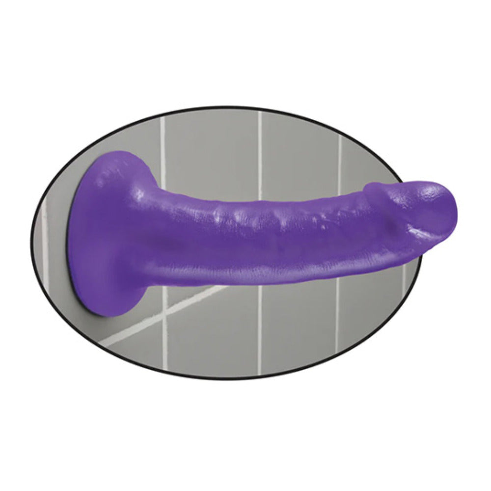 Dildo Morado con Ventosa Dillio Slim de 6"