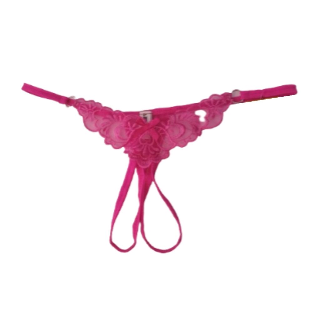 Tanga de Aplicación Fucsia