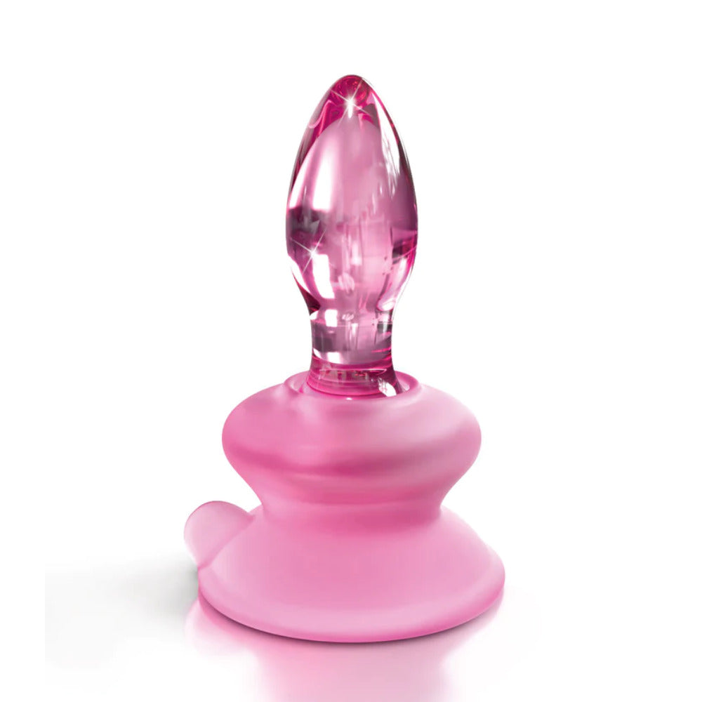 Plug Anal de Cristal Rosa Icicles No. 90