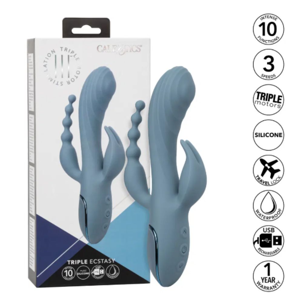 Vibrador con Triple Estimulación