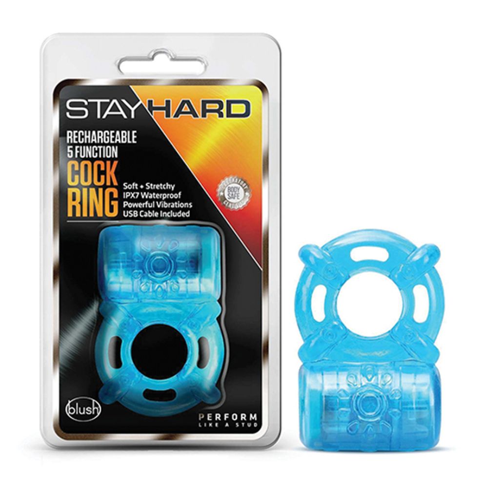 Anillo Retardante Sencillo Recargable Azul