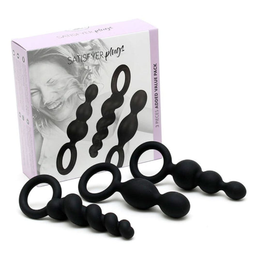 Set de 3 Plugs Anales de Silicona Satisfyer Booty Call