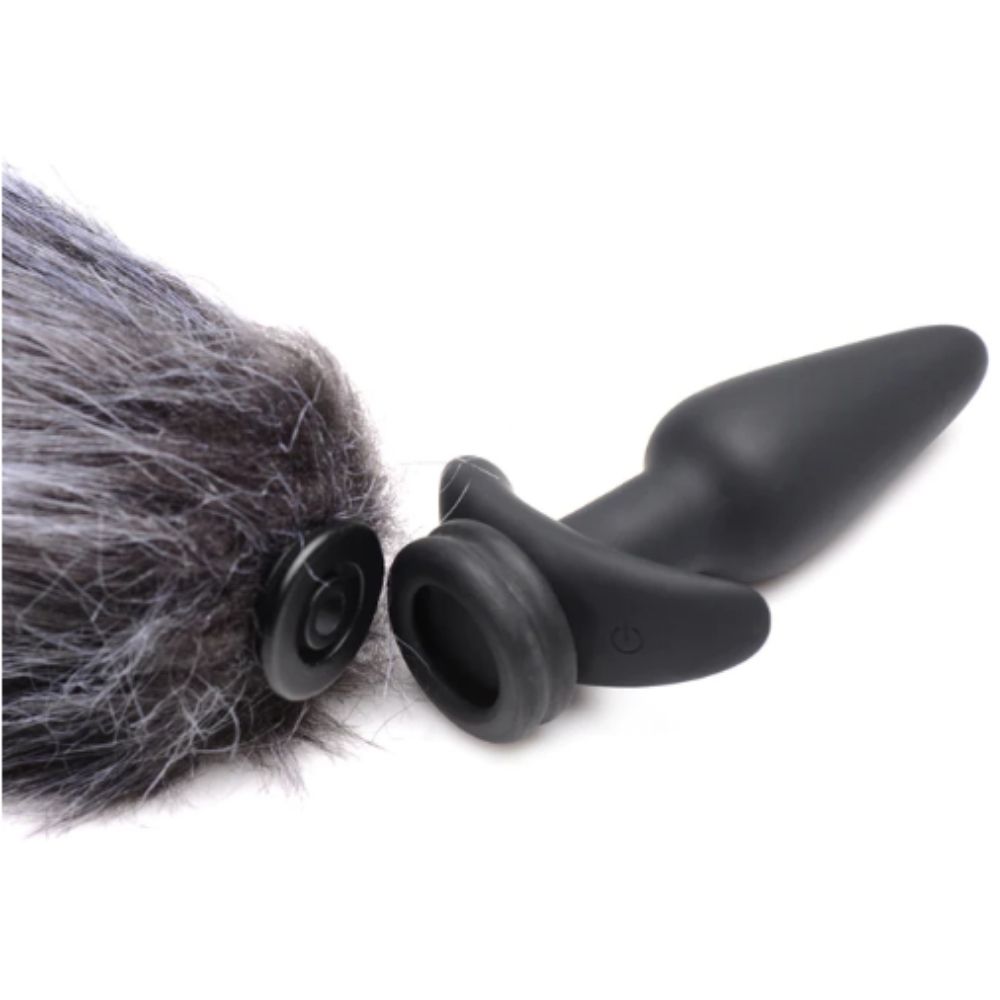 Set de 3 Colas Intercambiables con Plug Vibrador a Control Remoto