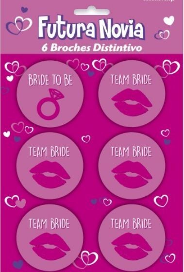 Broches Distintivos Futura Novia