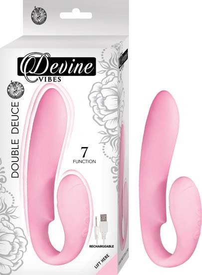 Vibrador de Estimulación Doble Devine Double Deuce Rosa