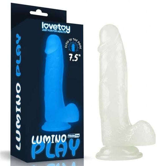 Dildo LUMINO Brilla en la Oscuridad 7.5”