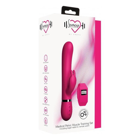 Vibrador de Conejo con Mando a Distancia Pelvic Muscle Training Set Rabbit