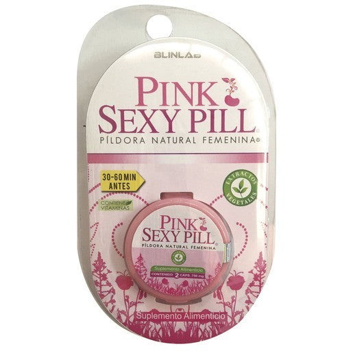 Vigorizante Femenino 2 Pz. Pink Sexy Pill