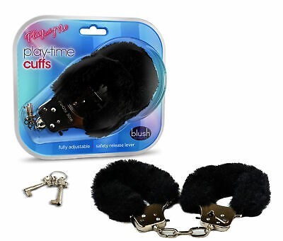 Esposas de Peluche Negro Play-Time Cuffs Black