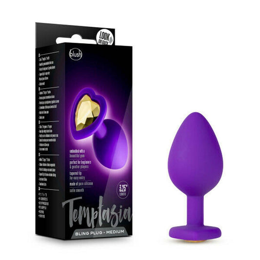 Temptasia Bling Plug Mediano con Joya Morado