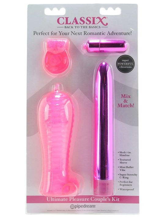 Ultimate Pleasure Couple's Kit de Balas y Fundas