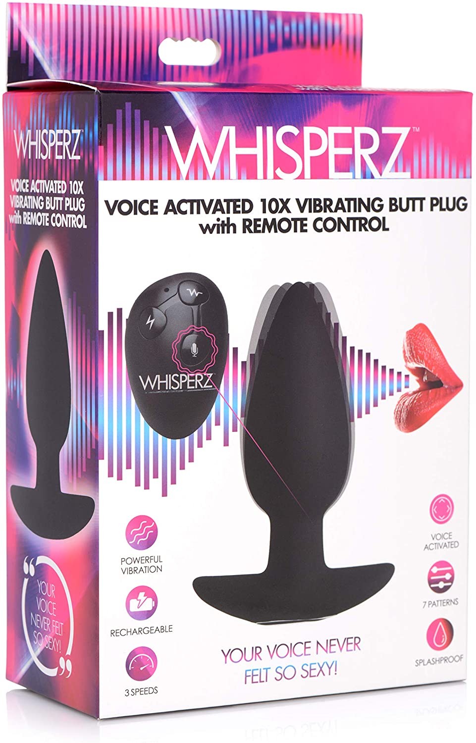 Dilatador Anal con Mando a Distancia Whisperz 10X Vibrating